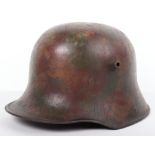 Imperial German M-16 Camouflaged Steel Combat Helmet