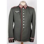WW2 German Artillery Officers Parade Walking Out Tunic