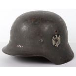 WW2 German Army M-35 Double Decal Steel Combat Helmet