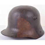 WW1 German M-17 Camouflaged Steel Combat Helmet