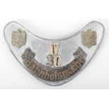 Third Reich Bahnhofswache Gorget