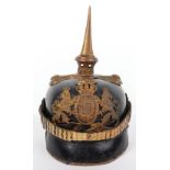 Imperial German Bavarian Infantry Officers Pickelhaube