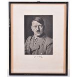 Framed Hoffmann Photograph of Adolf Hitler