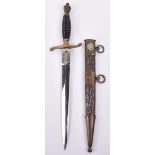 Scarce WW2 Axis Forces Yugoslavian Army Officers Dress Dagger
