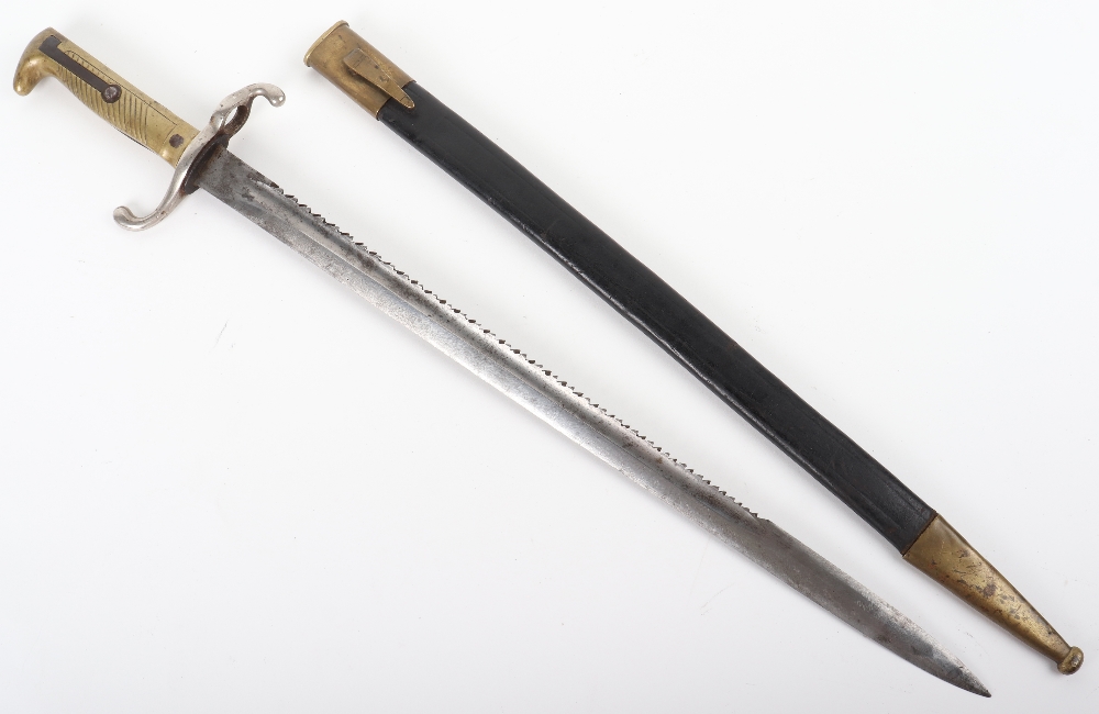 Very Rare Imperial German Cadet (Kadet) Model 1871 mS Sawback Bayonet - Image 6 of 7