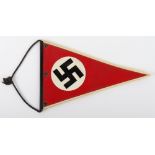 Third Reich NSDAP Bicycle Pennant