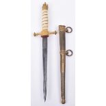 Fine Quality Imperial German Naval Officers Dress Dagger by WKC