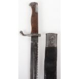 Imperial German Model S-05 mS Sawback Butcher Bayonet