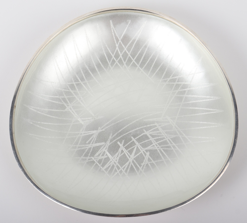 A Danish silver and enamel dish, Eigil Jensen, Copenhagen 1970