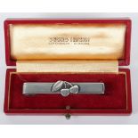 A rare Georg Jensen 1960’s Peter Heering Cherry Liqueur silver tie clip