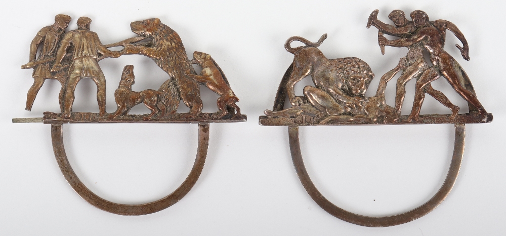 A pair of novelty menu holders, Samuel Jacob, London, circa 1900