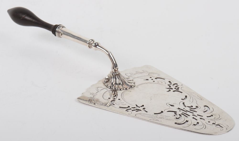 An early George III silver pudding trowel, John Reily, London 1765 - Image 3 of 9