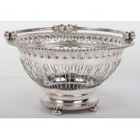 A Georgian silver basket, maker TW&Co with crowned D