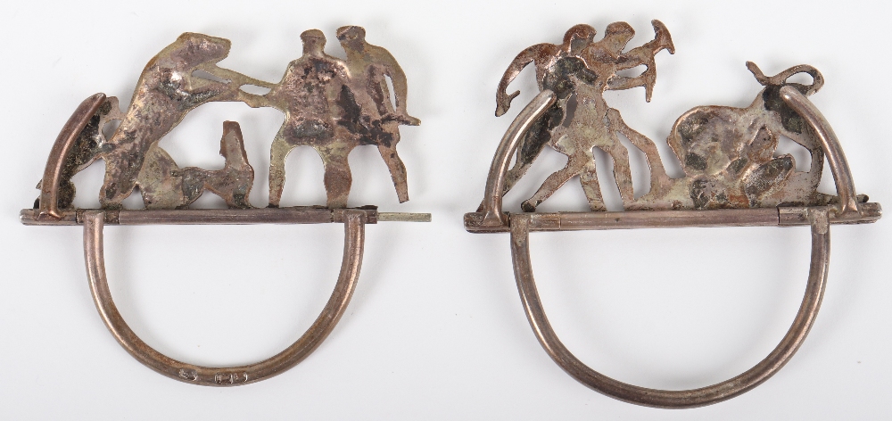 A pair of novelty menu holders, Samuel Jacob, London, circa 1900 - Image 2 of 3