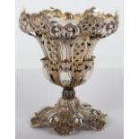 A Turkish silver pierced vase