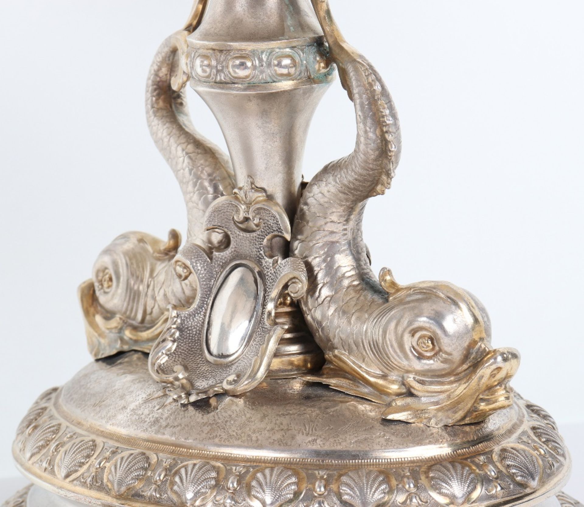 A pair of Continental silver gilt tazzas, German early 20th century - Bild 12 aus 14