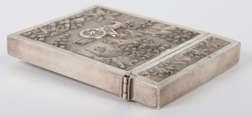 A good and heavy Indian card case, unmarked - Image 4 of 5