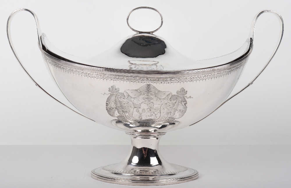 A George III silver soup tureen, Charles Boyton, London 1788 - Image 2 of 8