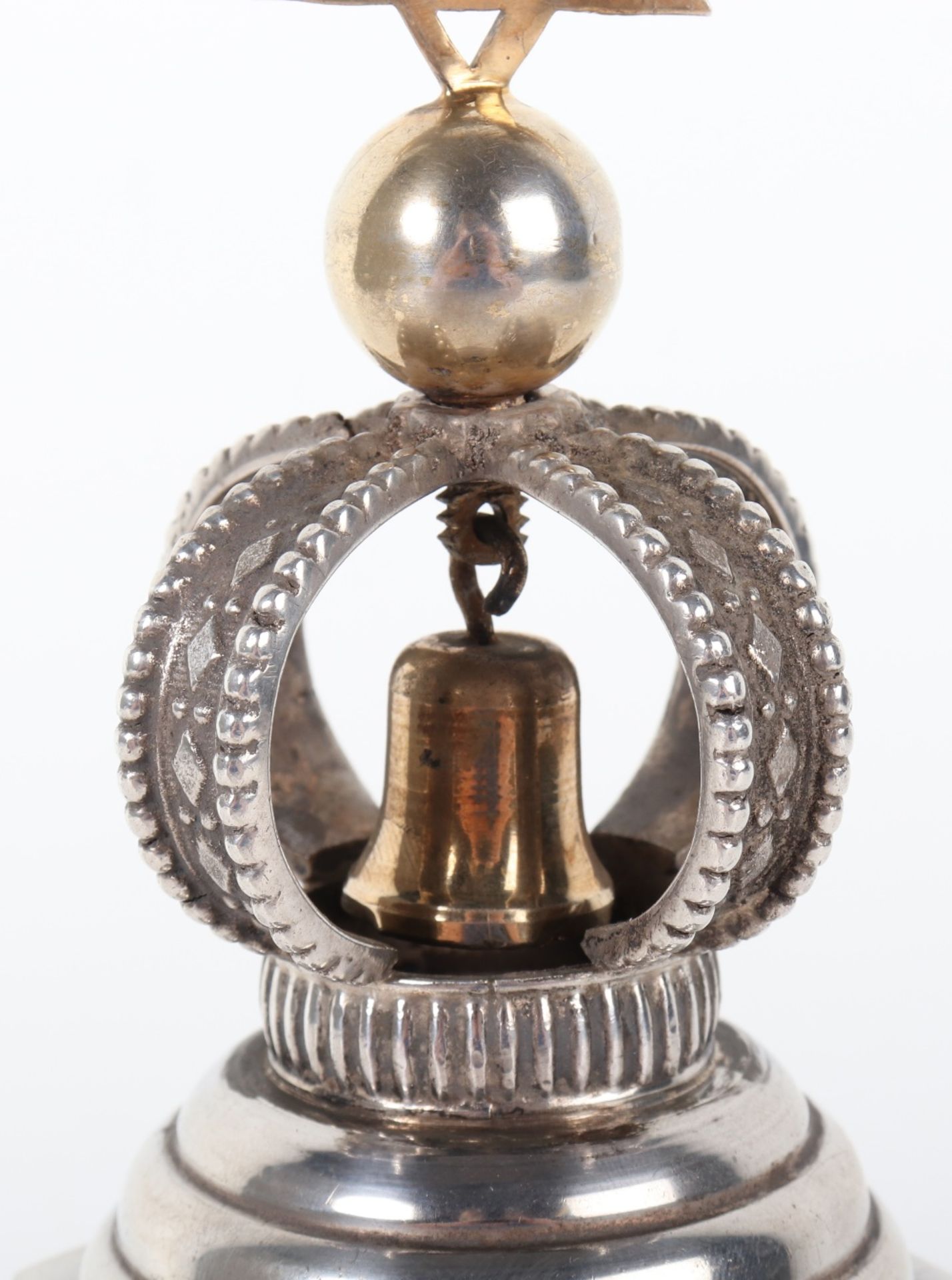 A silver Judaica torah bell, London - Bild 5 aus 10