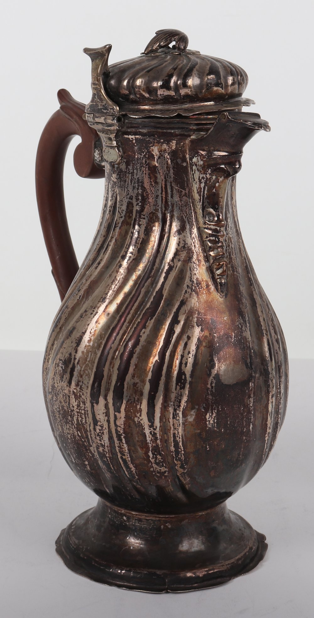 An 18th century Continental silver jug, German, Augsberg - Image 8 of 8