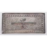 A fine Indian silver pin tray, maker VAA