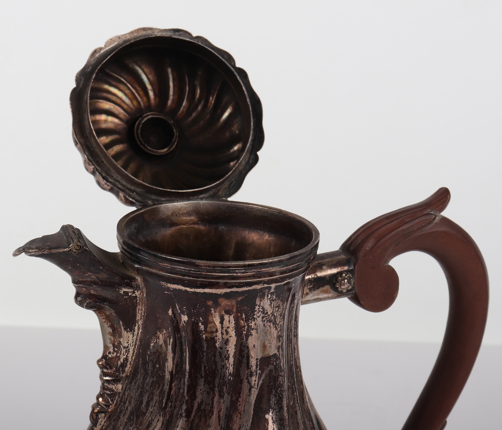 An 18th century Continental silver jug, German, Augsberg - Image 3 of 8