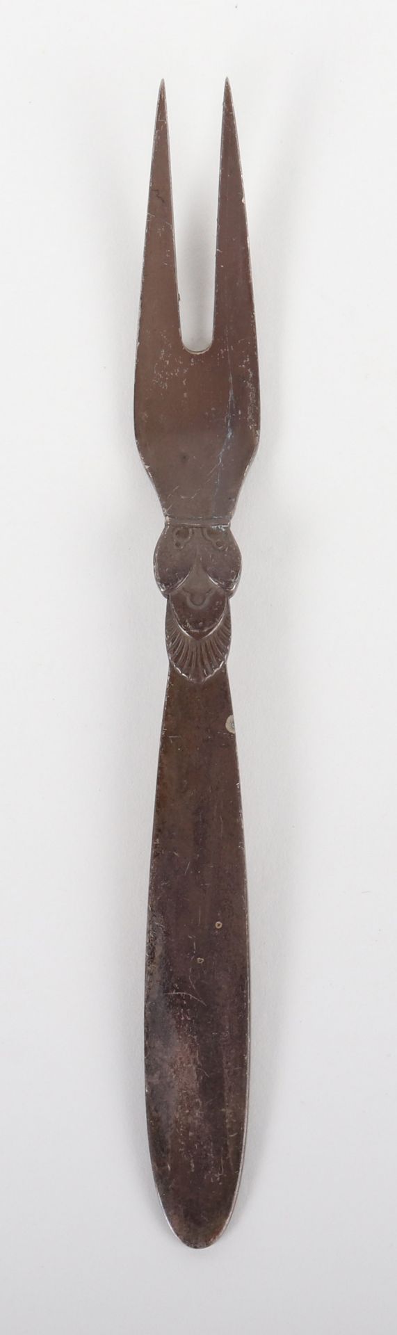 A Georg Jenson silver pickle fork