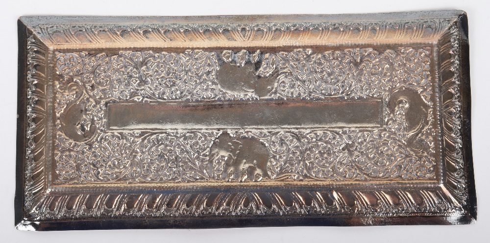 A fine Indian silver pin tray, maker VAA - Image 5 of 7