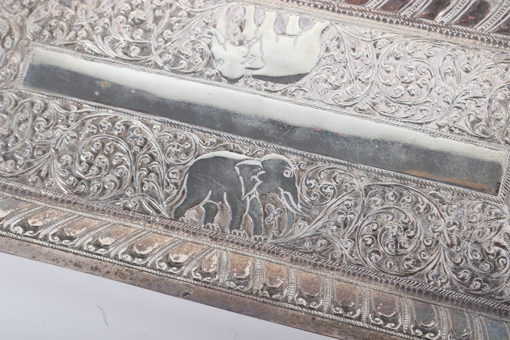 A fine Indian silver pin tray, maker VAA - Image 2 of 7