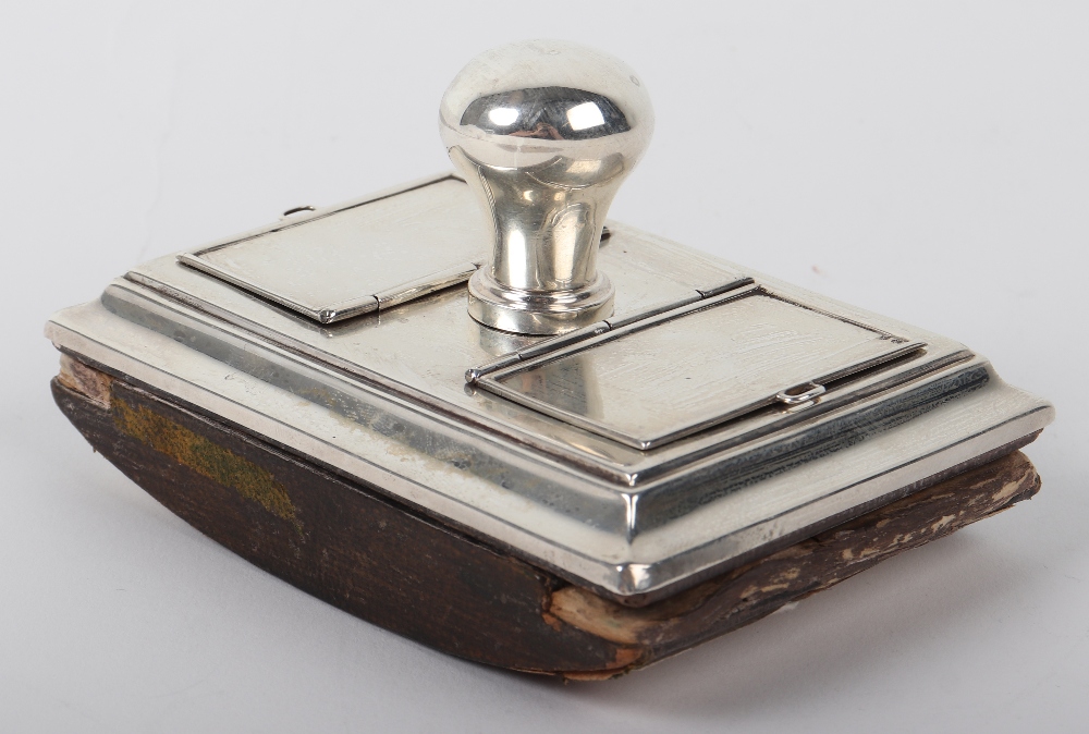 A rare and unusual silver blotter/stamp box, Chester 1905 - Image 2 of 6