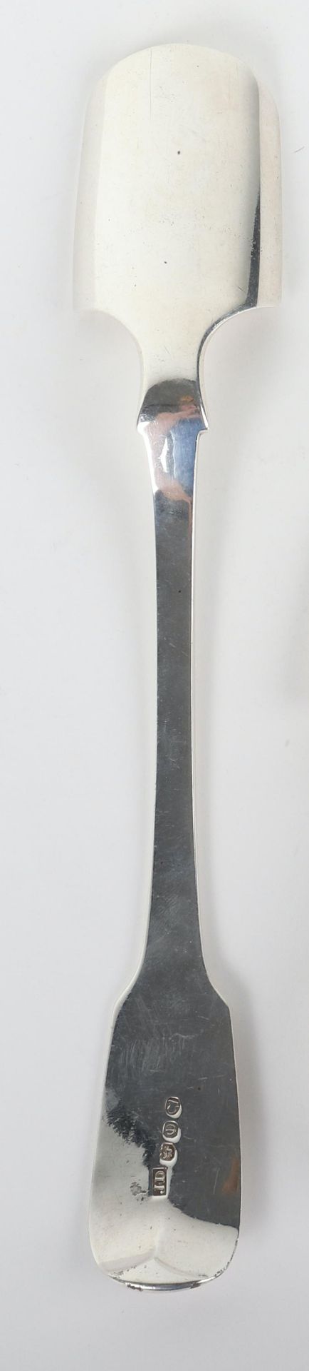 A Georgian silver stilton scoop, London 1780 - Bild 2 aus 2
