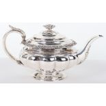 A George III silver teapot, London marks