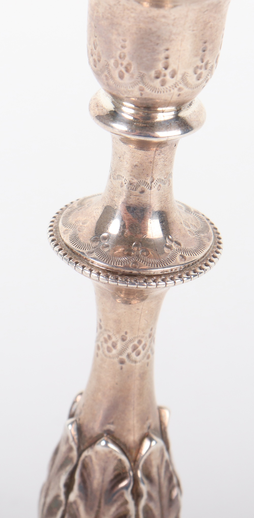 A Continental silver taperstick, unmarked - Image 4 of 6