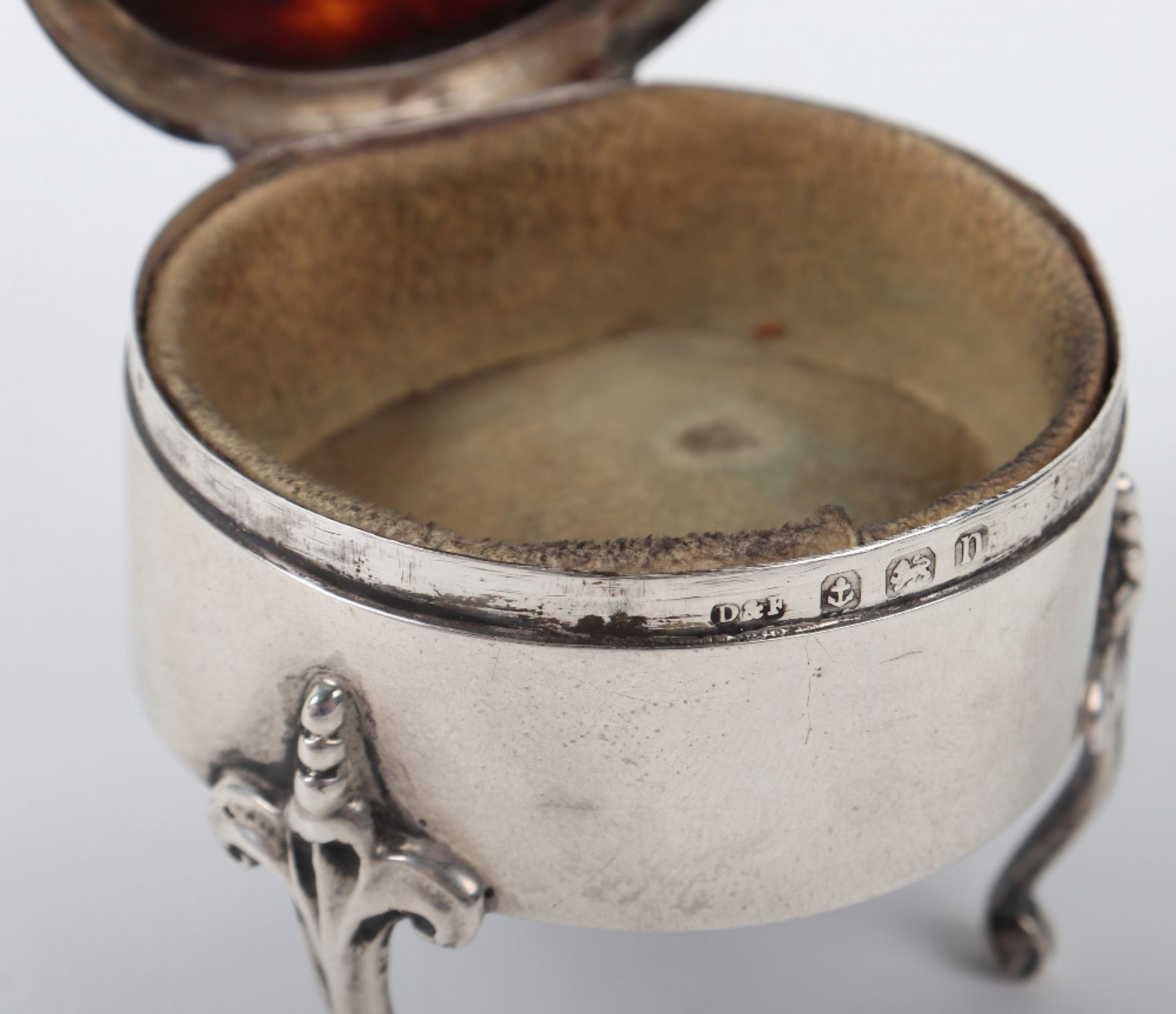 An early 20th century silver and tortoiseshell box, Deakin & Francis, Birmingham 1912 - Bild 6 aus 7