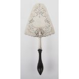 An early George III silver pudding trowel, John Reily, London 1765