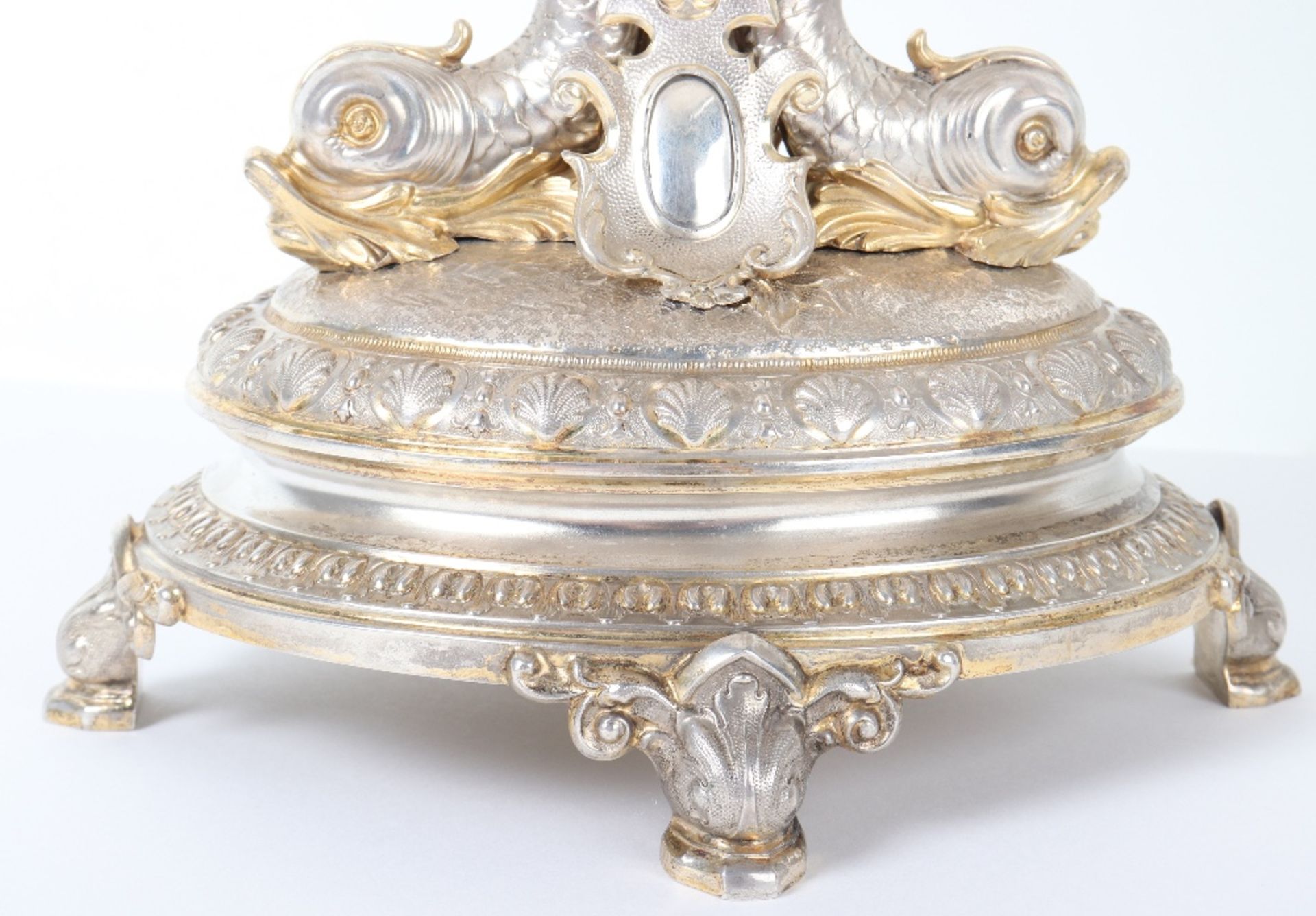 A pair of Continental silver gilt tazzas, German early 20th century - Bild 3 aus 14