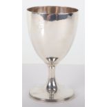 A George III silver goblet, maker I.R, London 1796