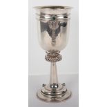 A large Alwyn Carr silver chalice / goblet, London 1907