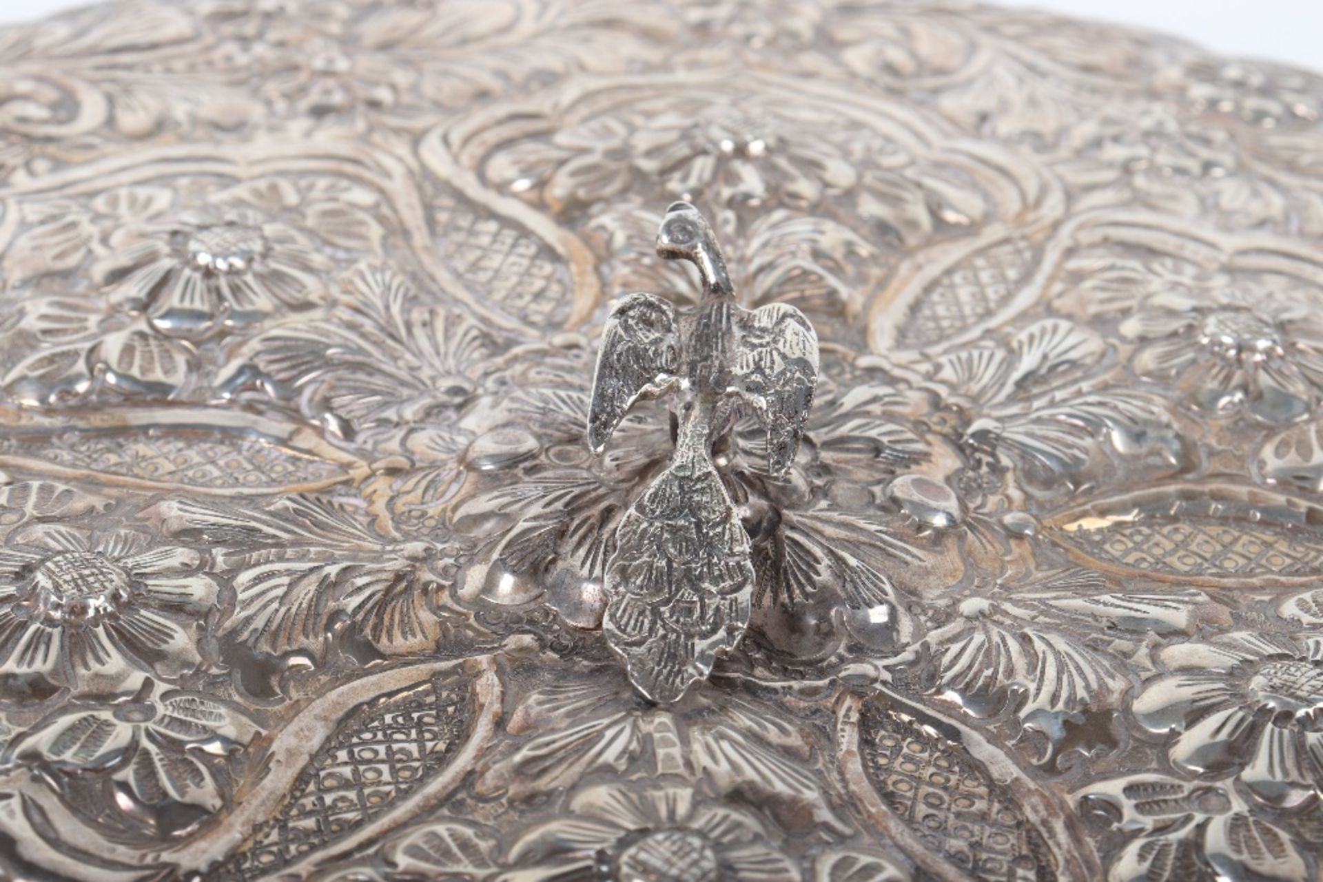 A Turkish silver circular mirror - Bild 7 aus 8