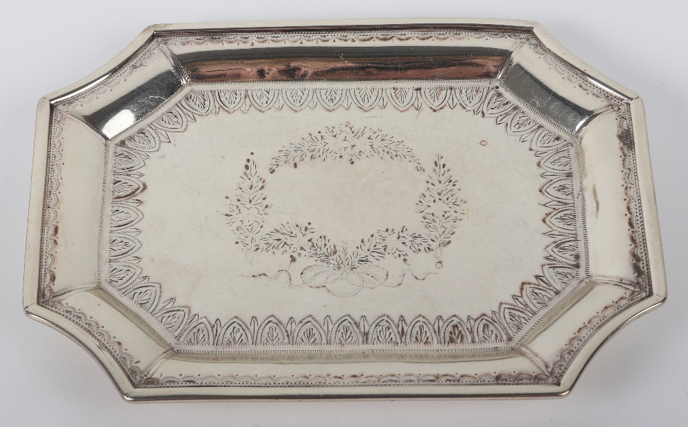 A Georgian silver teapot stand, London 1800