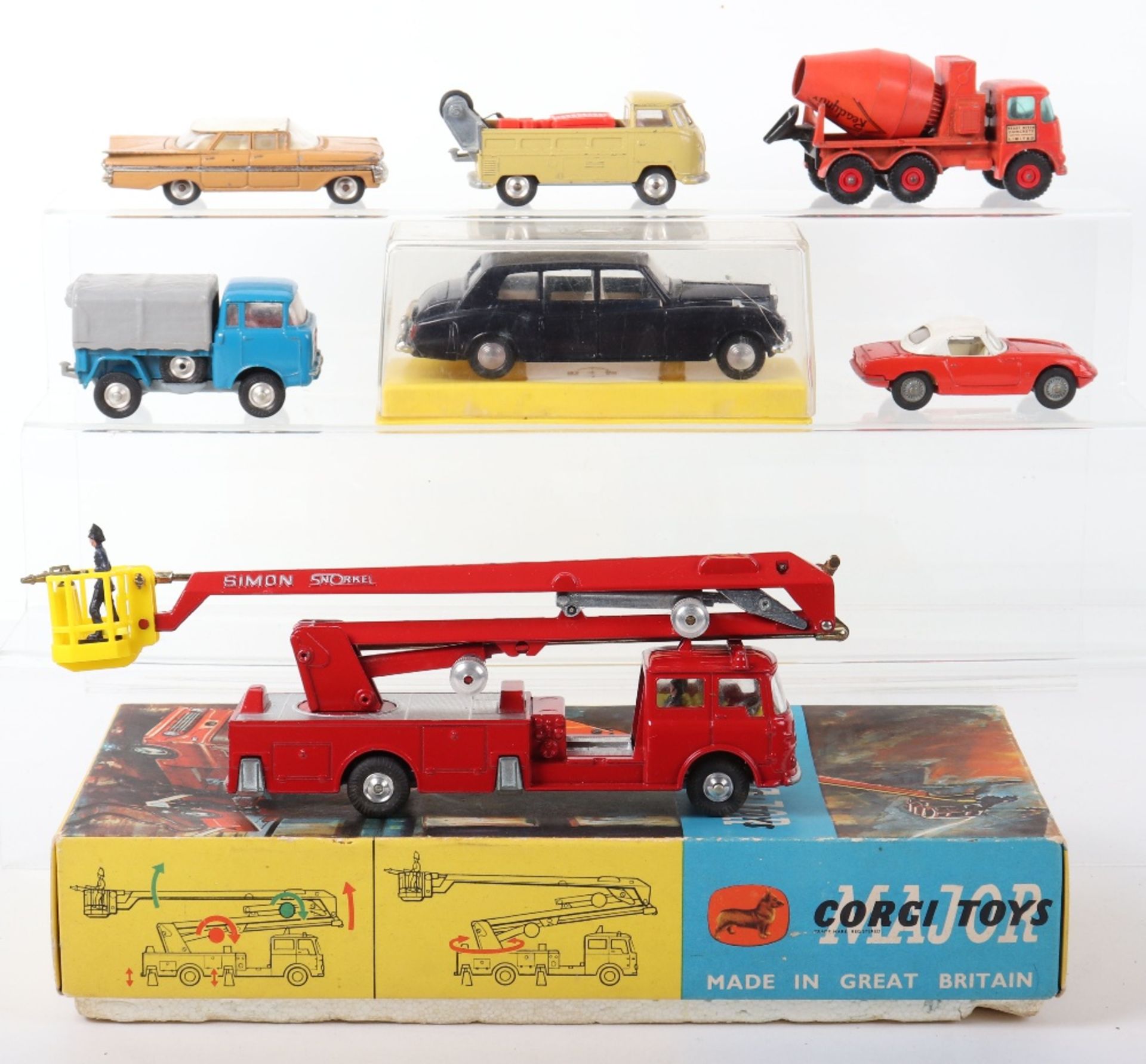 Boxed Corgi Major Toys 1127 Simon Snorkel Fire Engine - Bild 2 aus 2