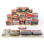 Collection of boxed Hornby track side buildings and accessories