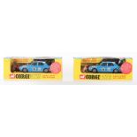 Two Boxed Corgi Toys 302 Hillman Hunter Rally Cars