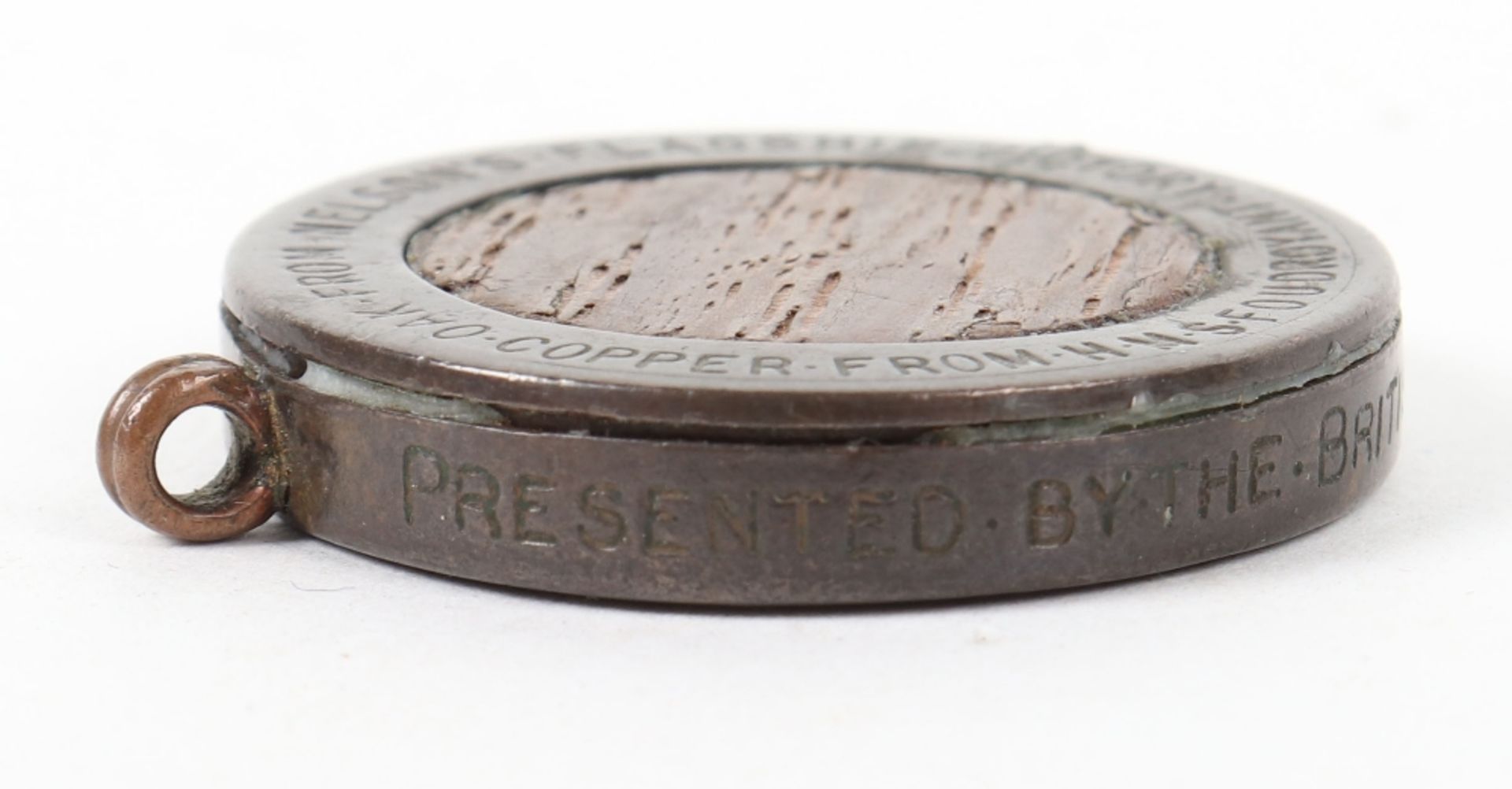 Pendant made from Oak and Copper from Nelsons Flag Ship H.M.S.FOUDROYANT - Image 3 of 6