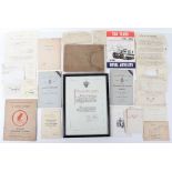 Selection of Military Ephemera and Booklets