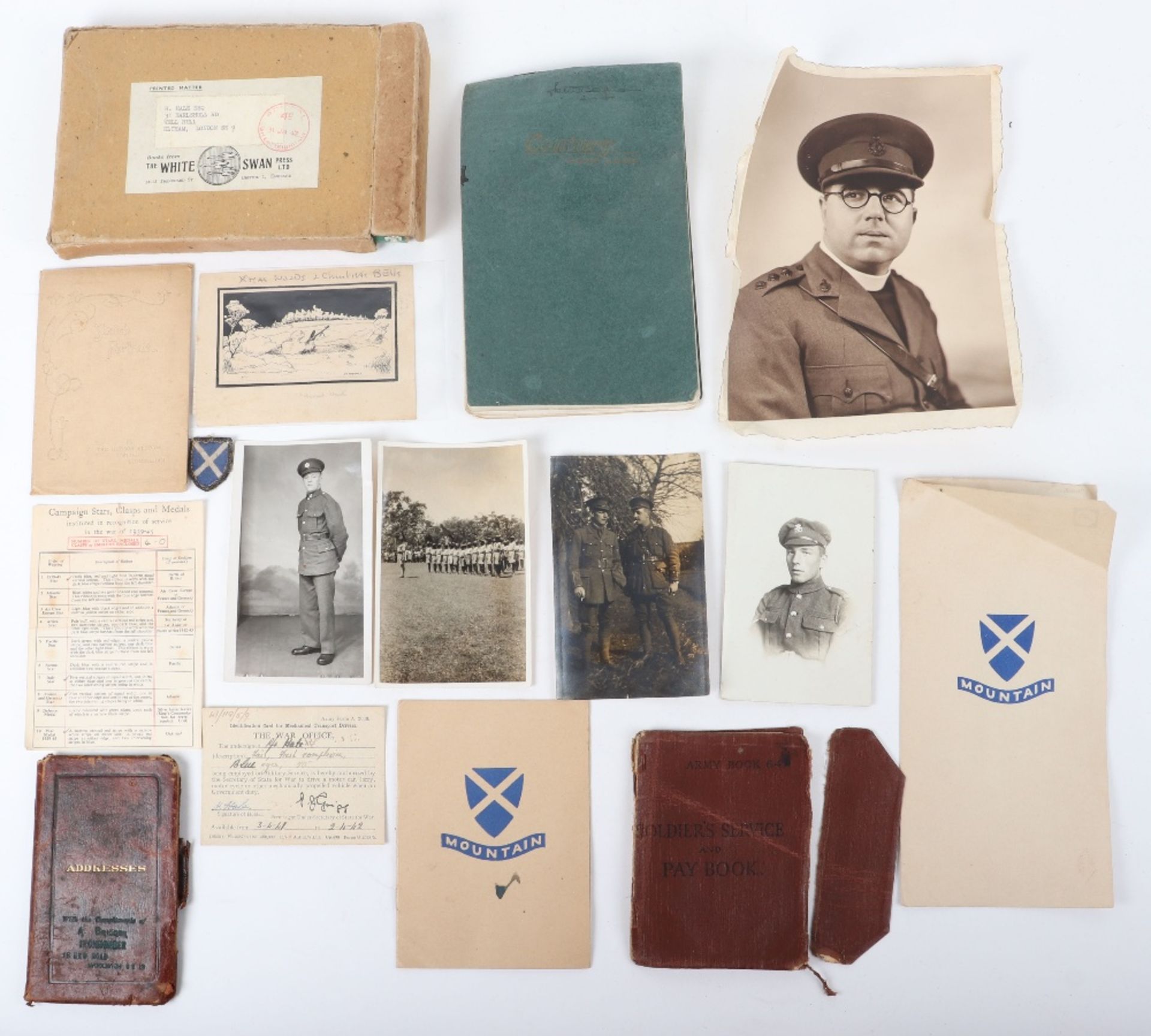 WW2 52 Lowland Division Paperwork and other Ephemera