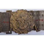 WW1 German Kaiserliche Marine (Imperial Navy) Officers Brocade Belt and Buckle