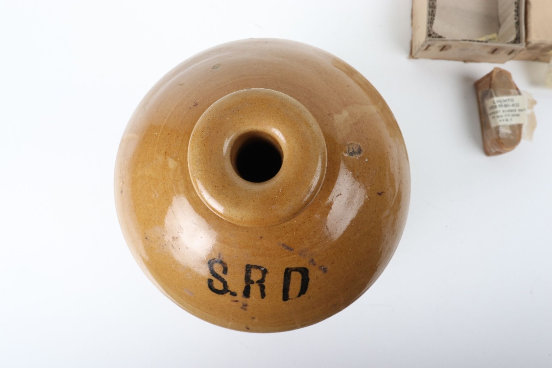 WW1 Salt Glaze Stoneware Rum Flagon - Bild 24 aus 28