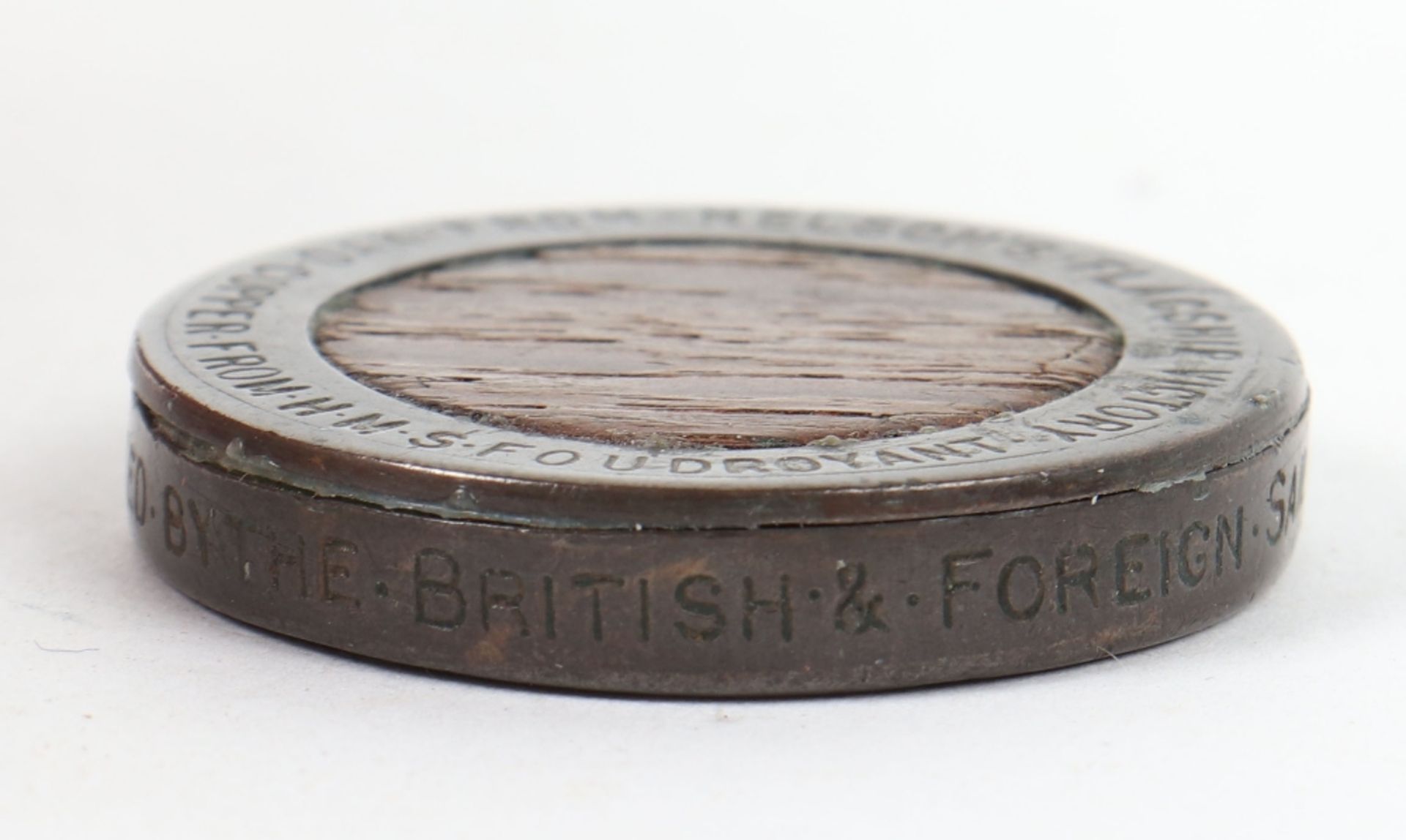 Pendant made from Oak and Copper from Nelsons Flag Ship H.M.S.FOUDROYANT - Image 4 of 6