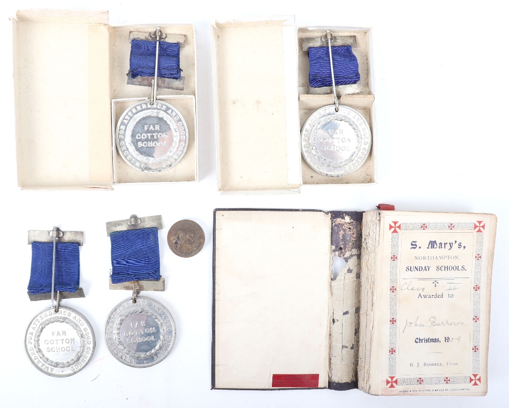 Vintage School Medals and Prayer Book - Image 6 of 6